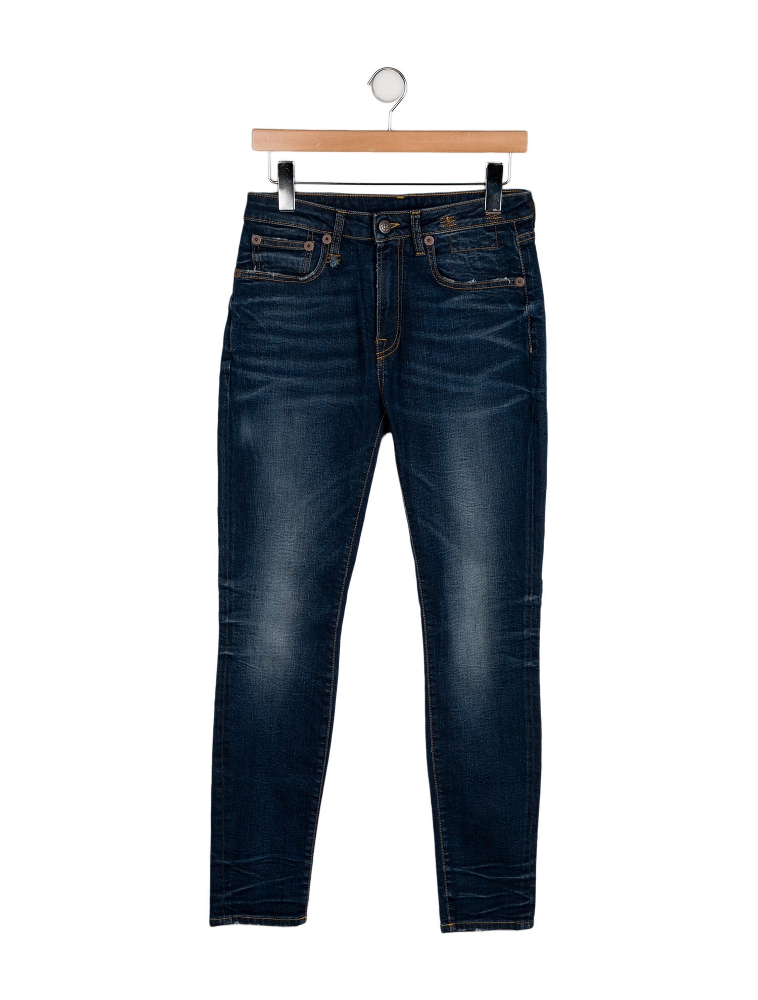 R13 Mid-Rise Skinny Leg Jeans