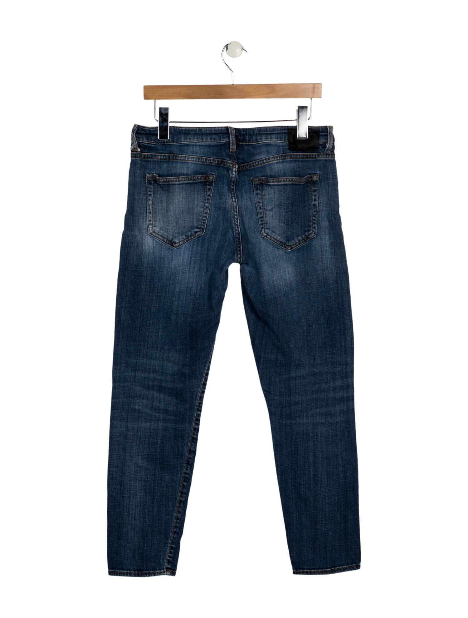 R13 Mid-Rise Straight Leg Jeans