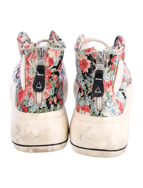 R13 Canvas Floral Print Chunky Sneakers