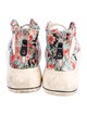 R13 Canvas Floral Print Chunky Sneakers