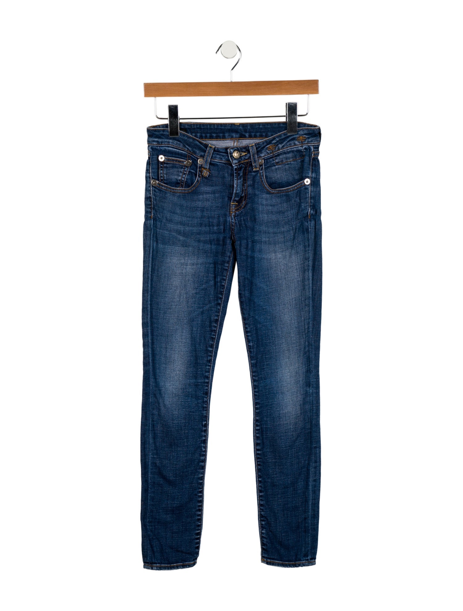 R13 Low-Rise Skinny Leg Jeans