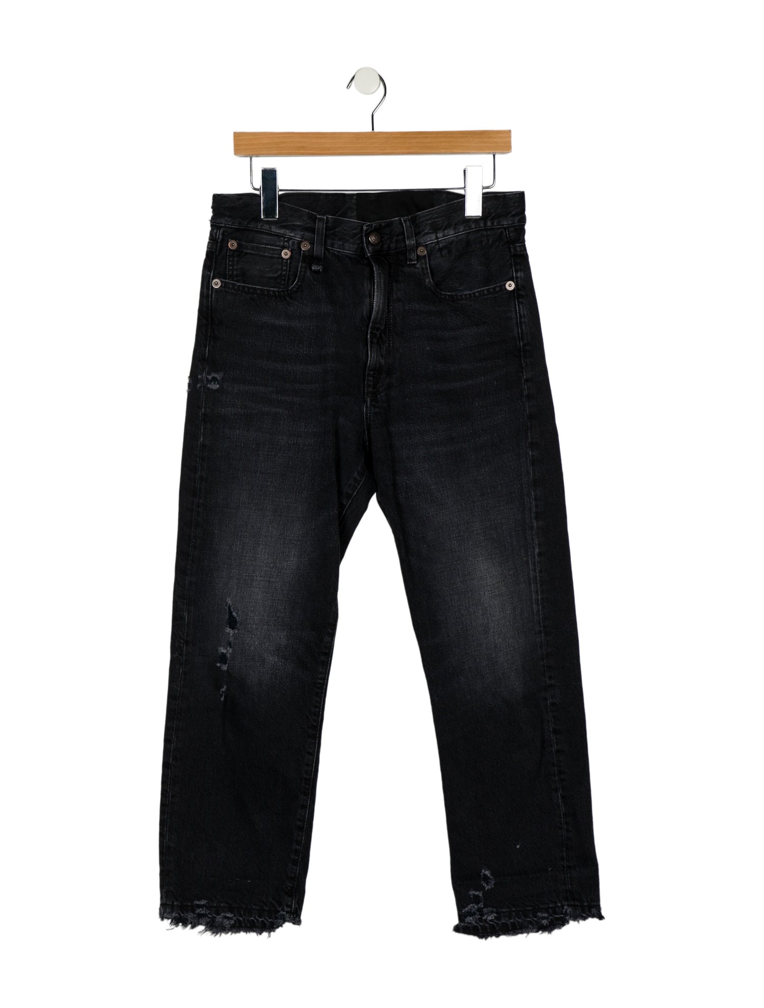 R13 High-Rise Straight Leg Jeans