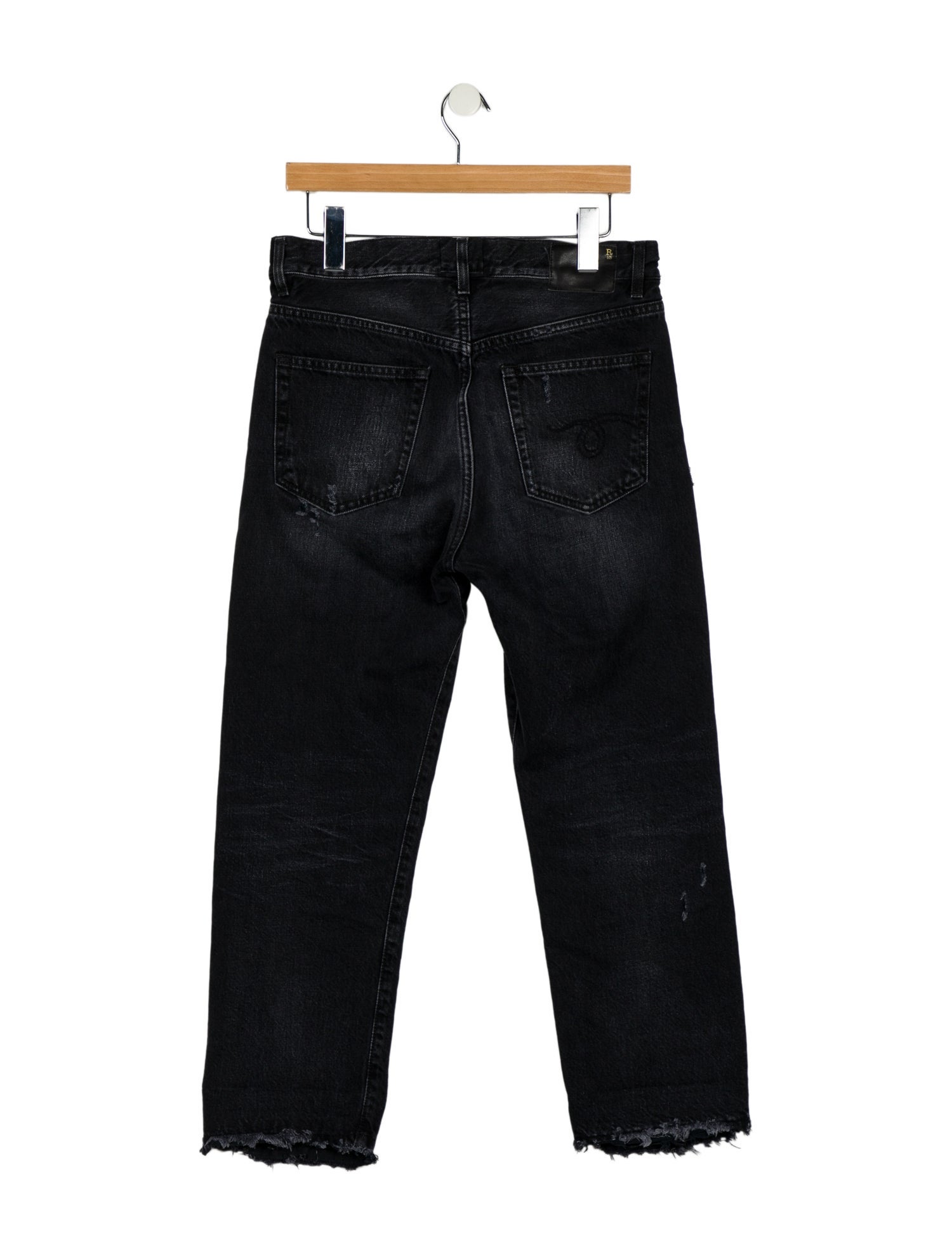 R13 High-Rise Straight Leg Jeans