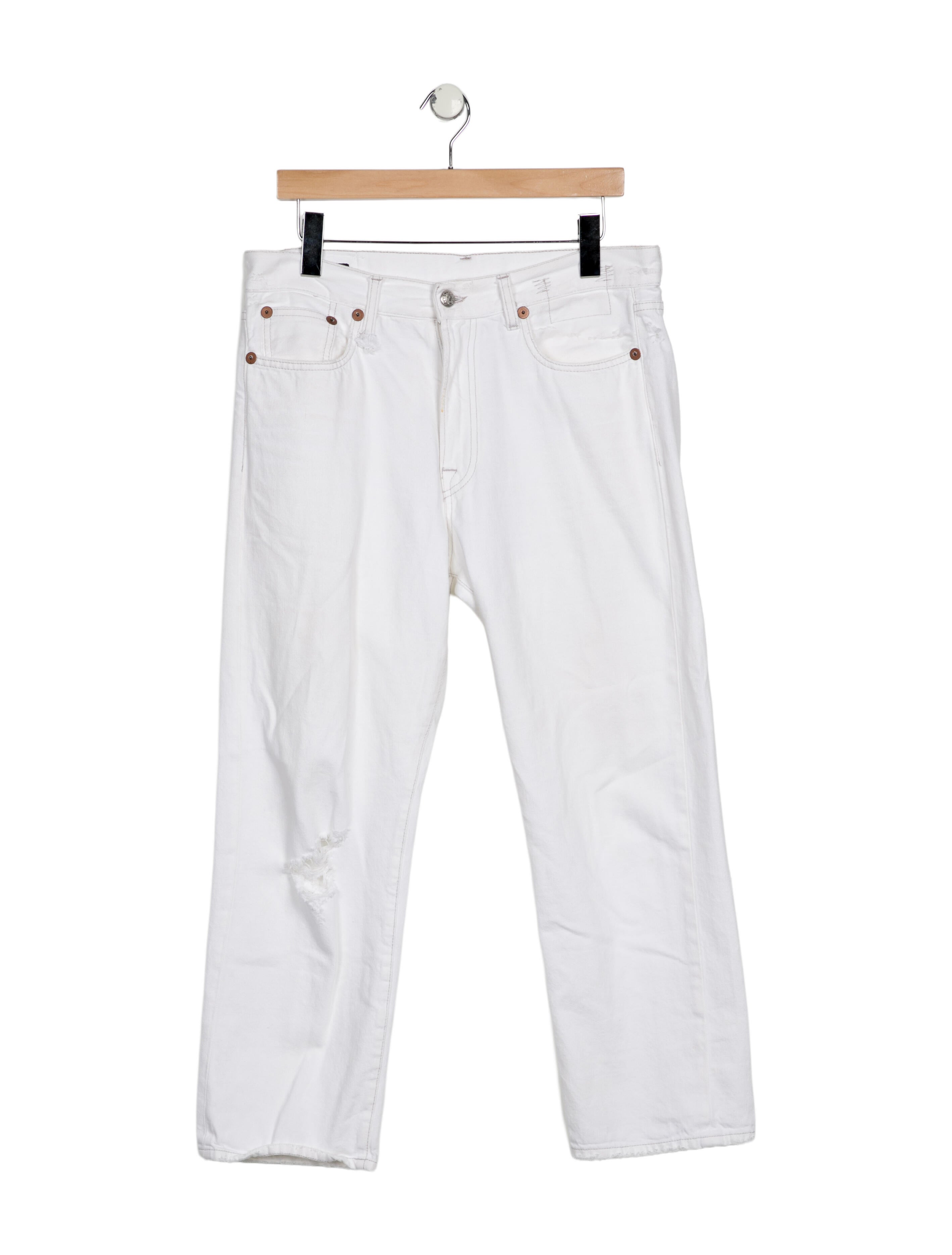 R13 High-Rise Straight Leg Jeans