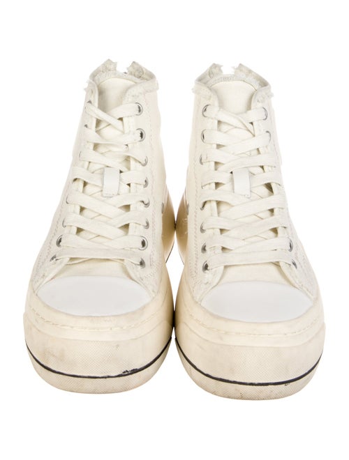 R13 Canvas Striped Sneakers