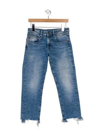R13 Mid-Rise Straight Leg Jeans