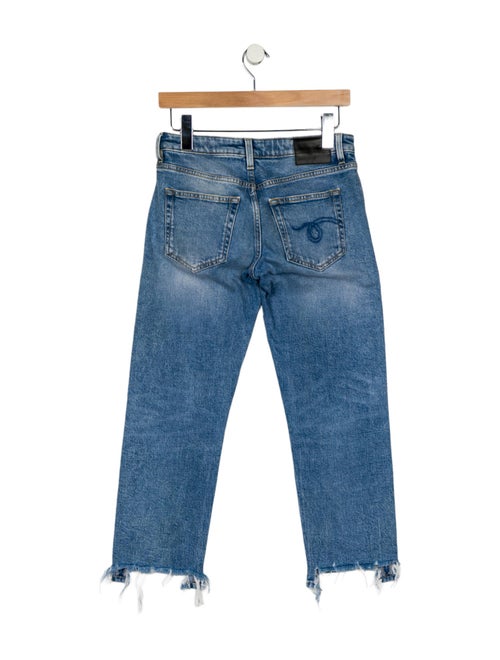 R13 Mid-Rise Straight Leg Jeans