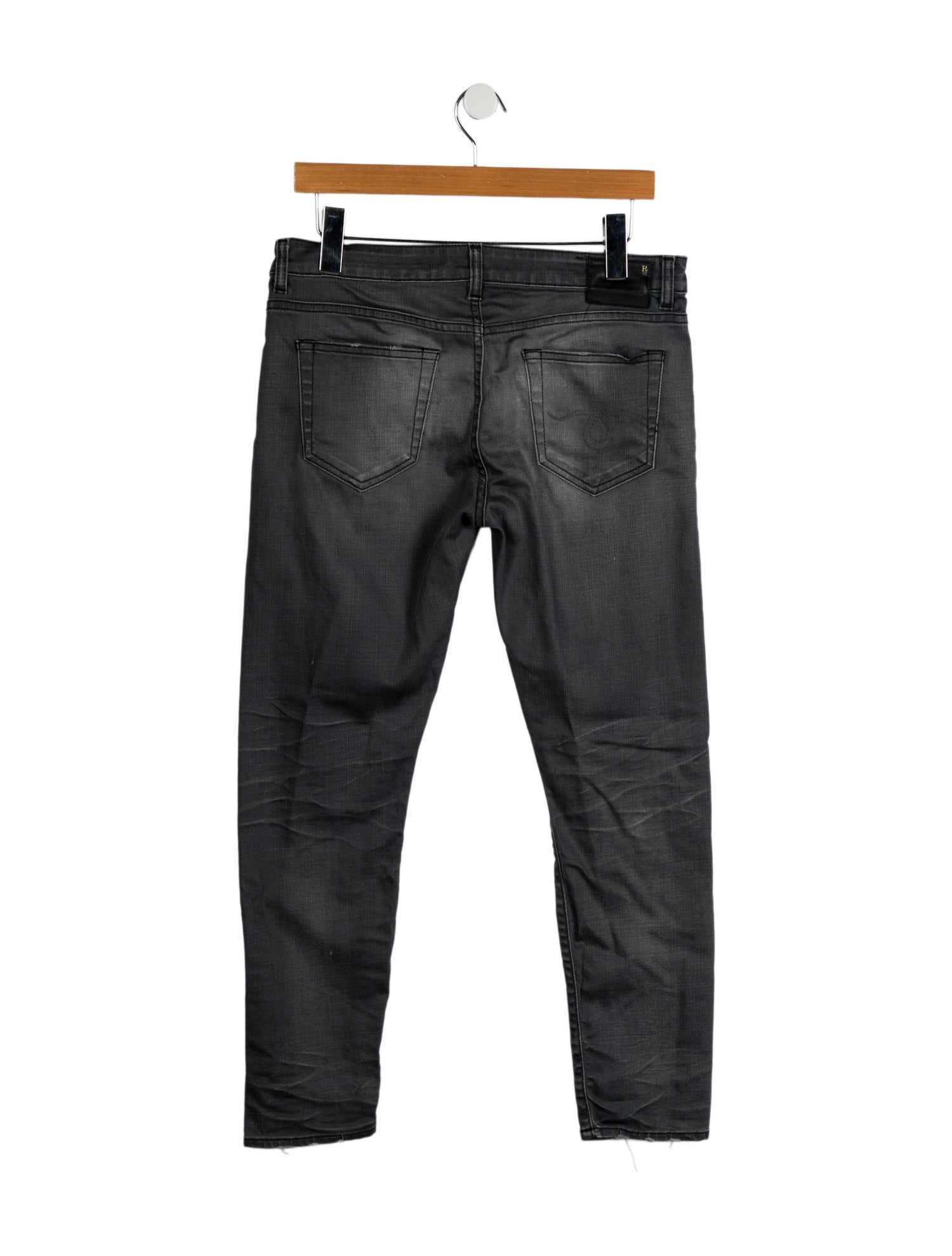 R13 High-Rise Straight Leg Jeans