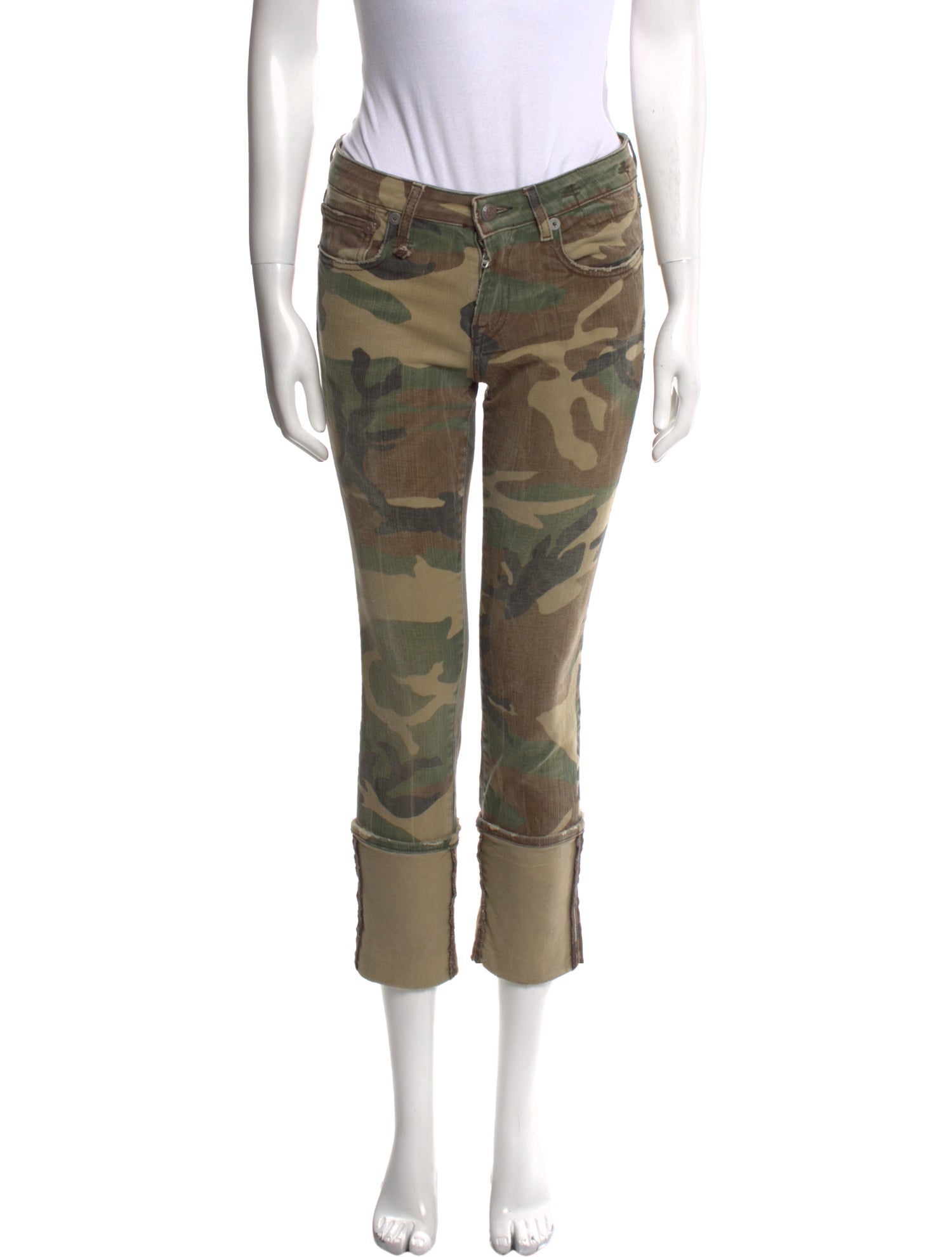 R13 Printed Straight Leg Pants