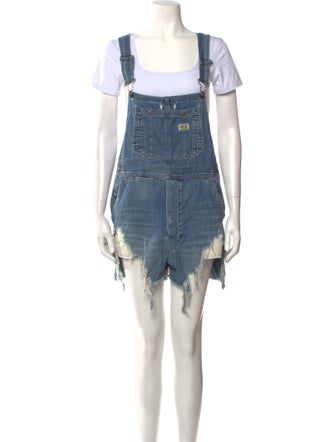 R13 Square Neckline Romper