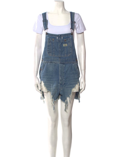 R13 Square Neckline Romper