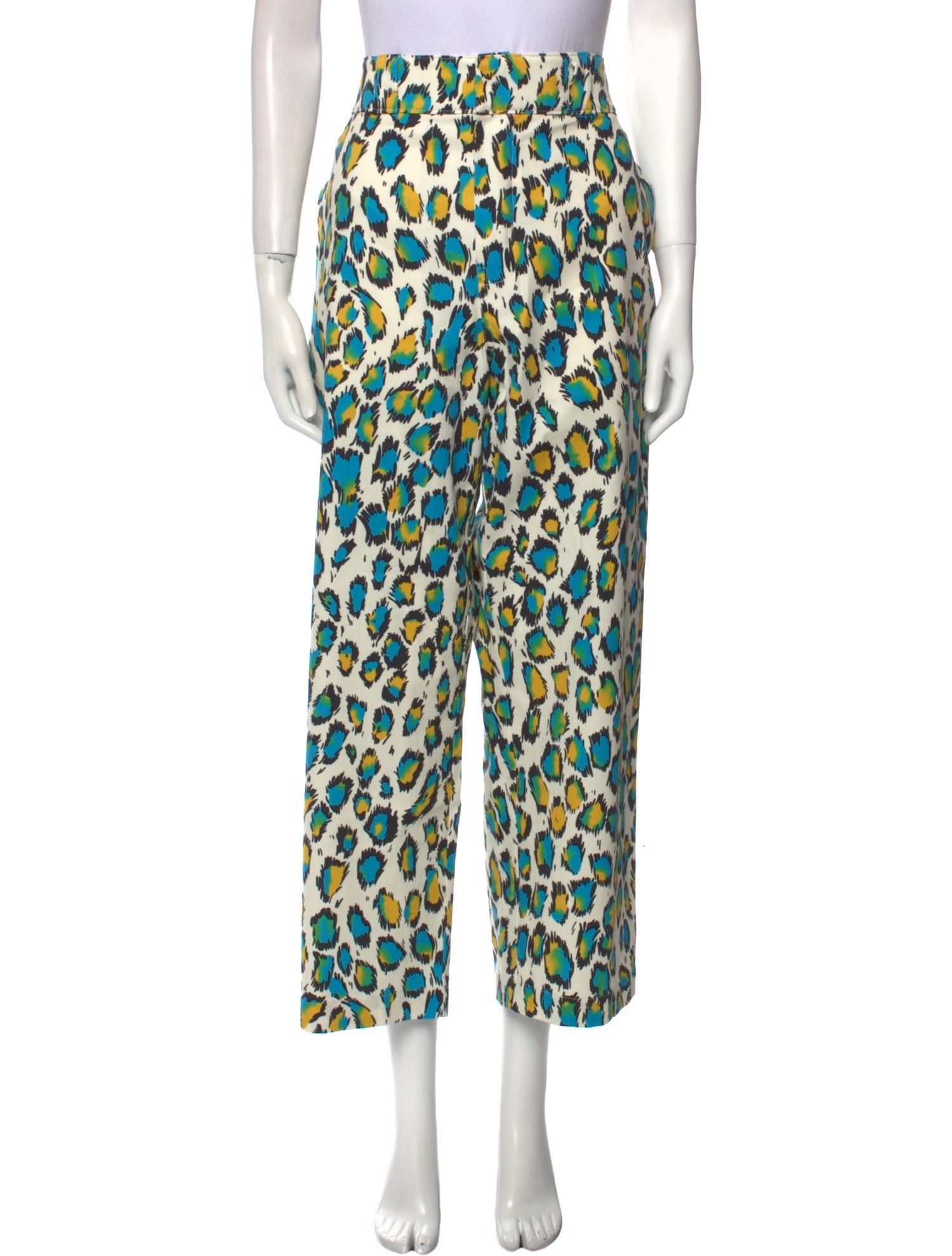R13 Printed Wide Leg Pants