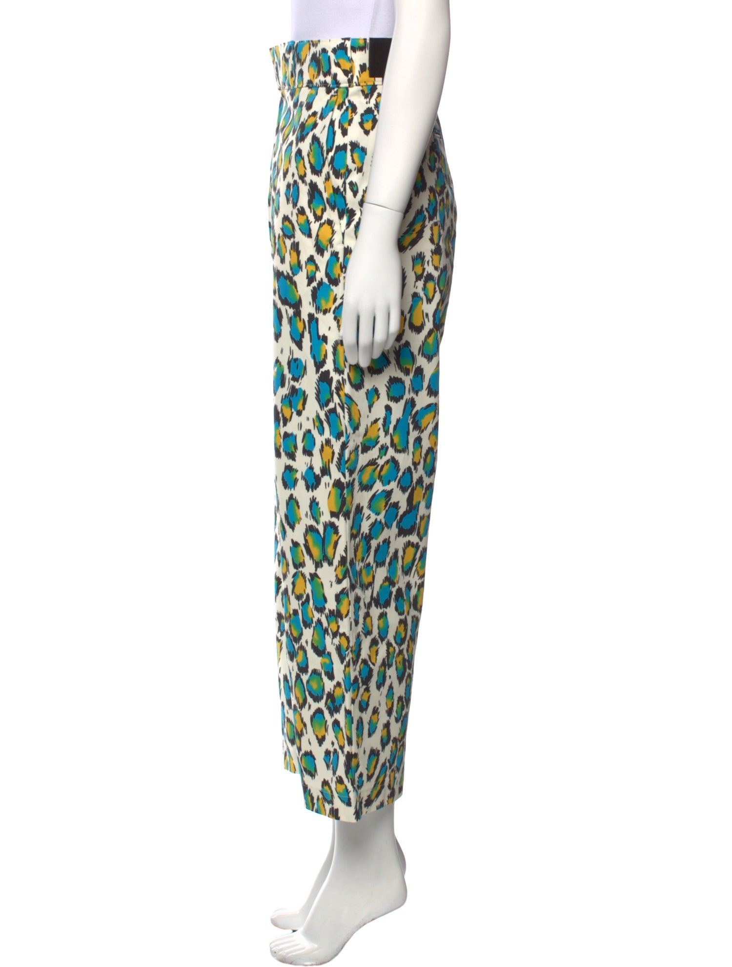 R13 Printed Wide Leg Pants