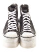 R13 Canvas Distressed Accents Chunky Sneakers