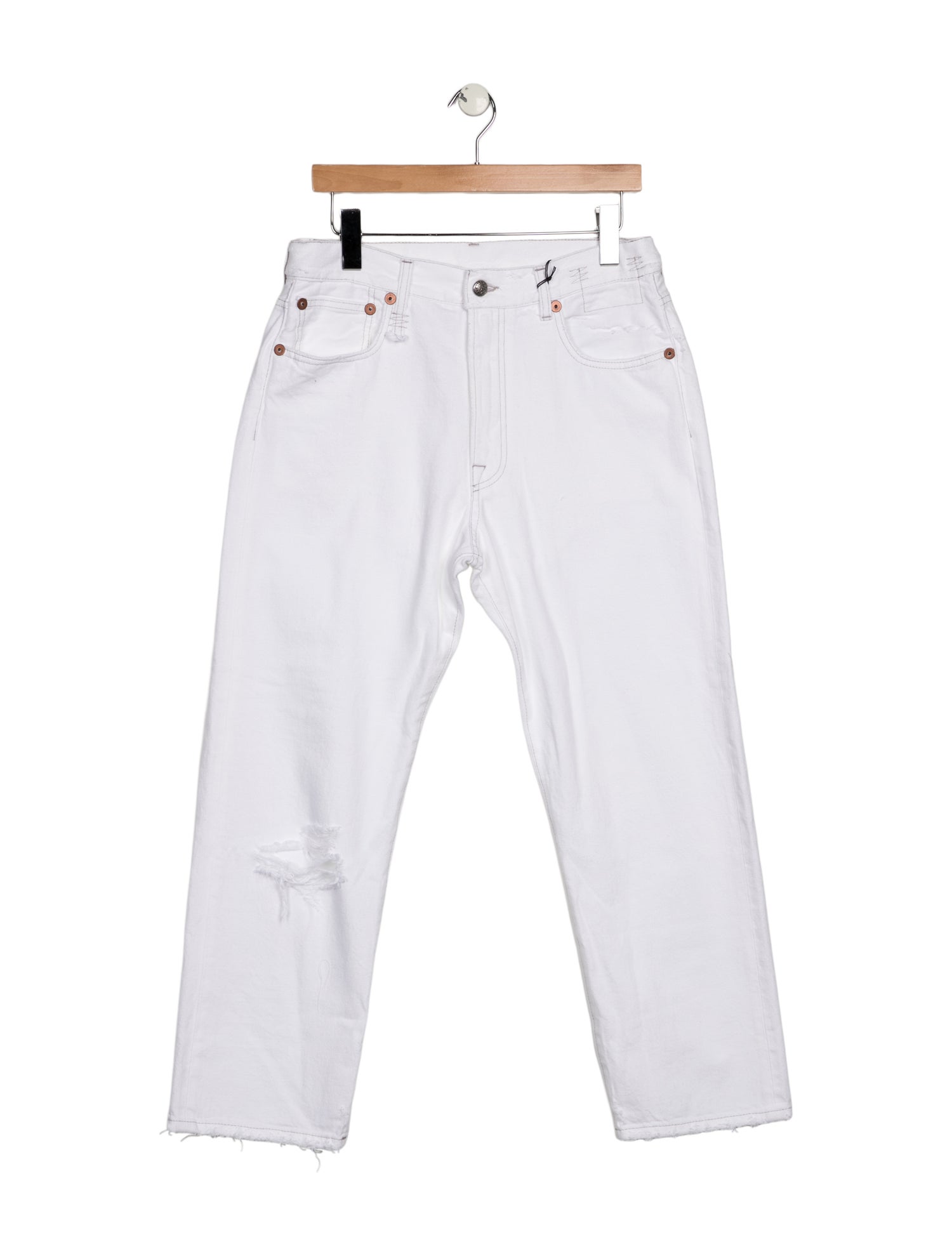 R13 High-Rise Straight Leg Jeans