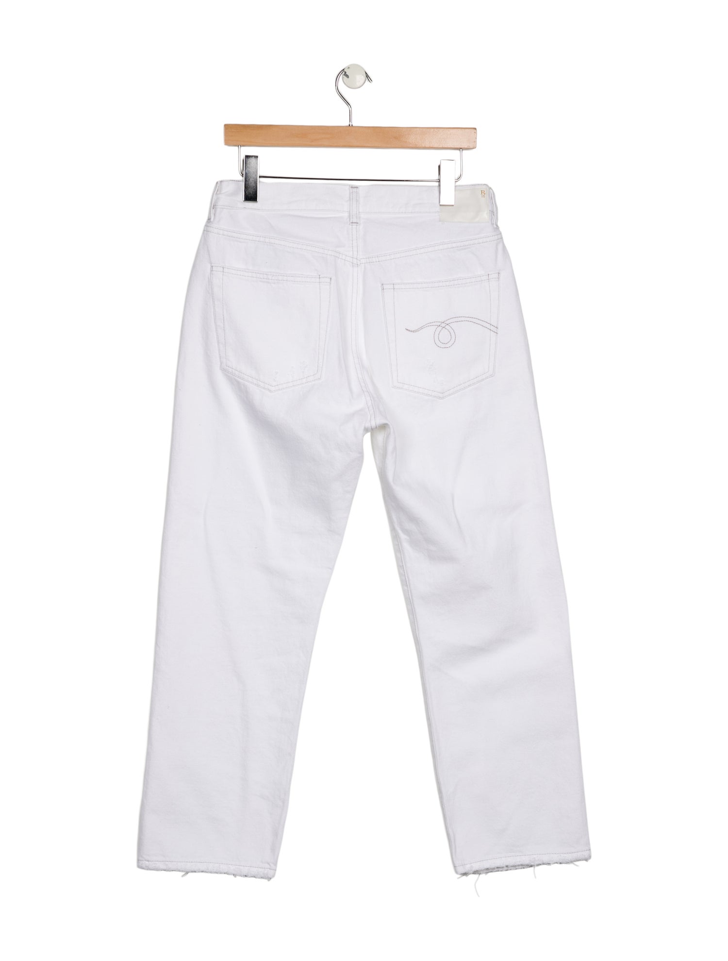 R13 High-Rise Straight Leg Jeans