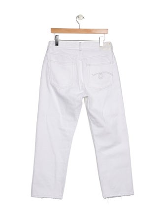 R13 High-Rise Straight Leg Jeans