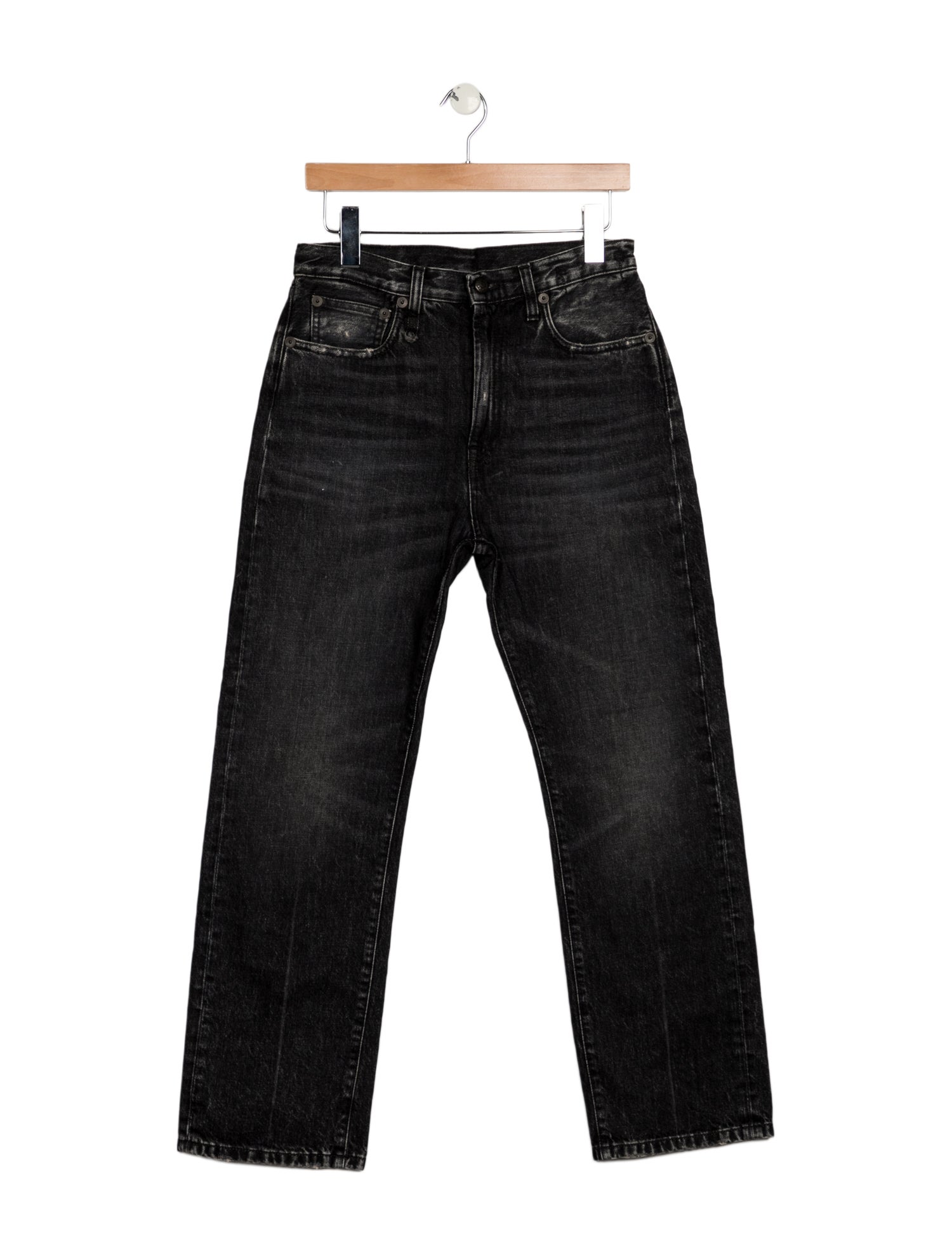 R13 High-Rise Straight Leg Jeans