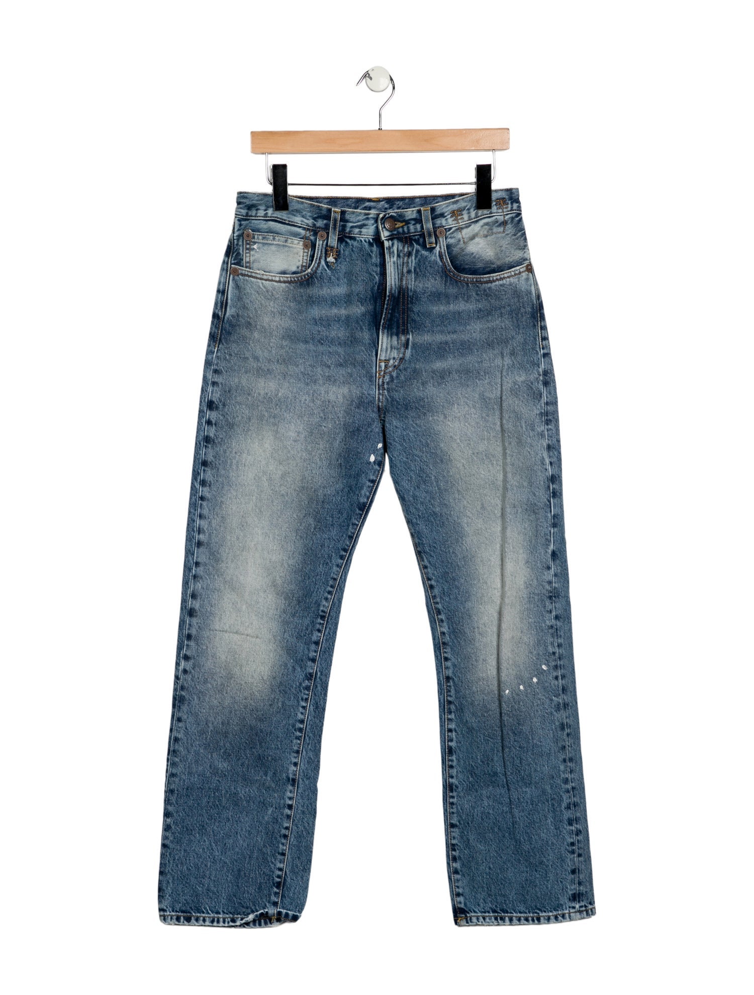 R13 High-Rise Straight Leg Jeans