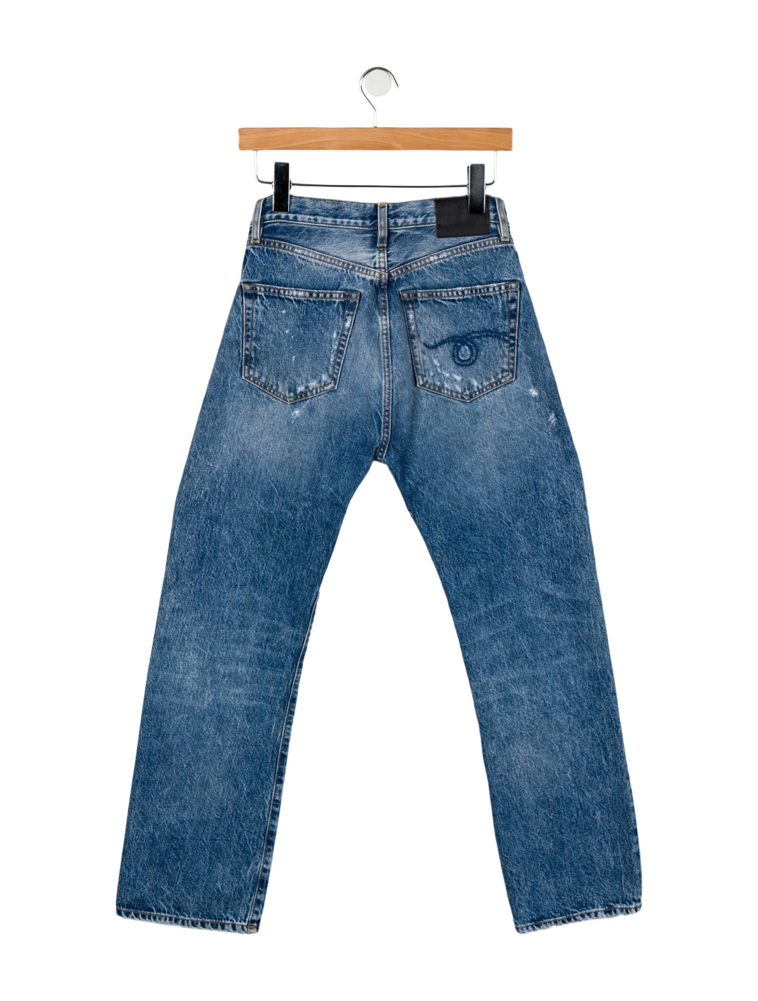 R13 High-Rise Straight Leg Jeans