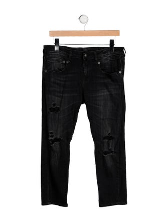 R13 Mid-Rise Straight Leg Jeans