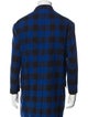 R13 Plaid Print Peacoat