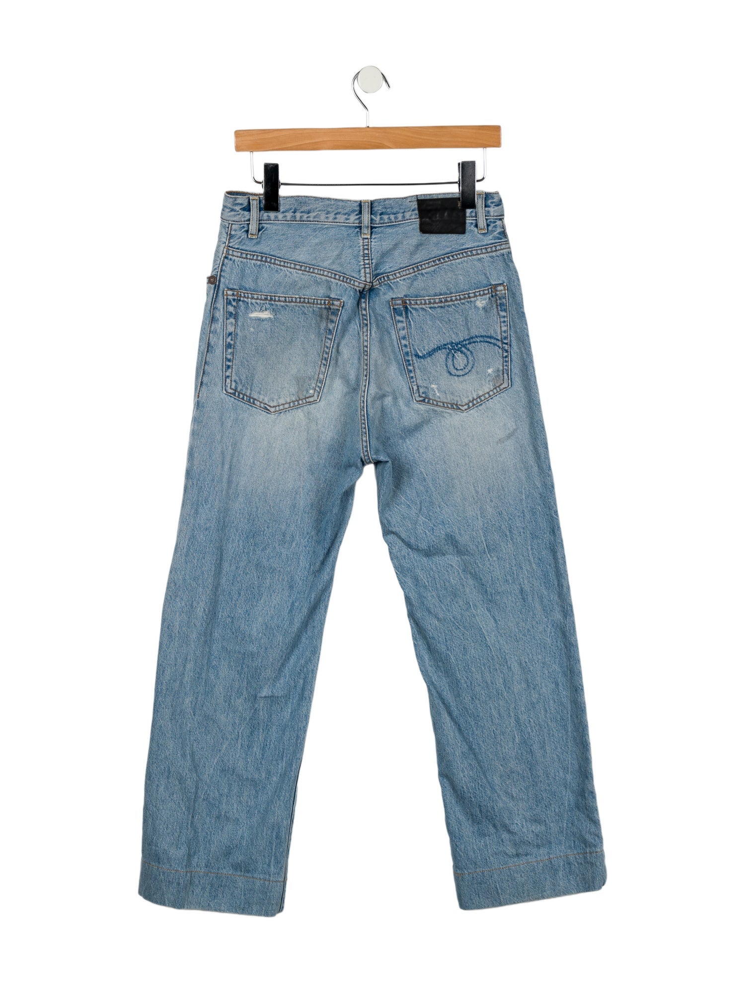 R13 High-Rise Wide Leg Jeans