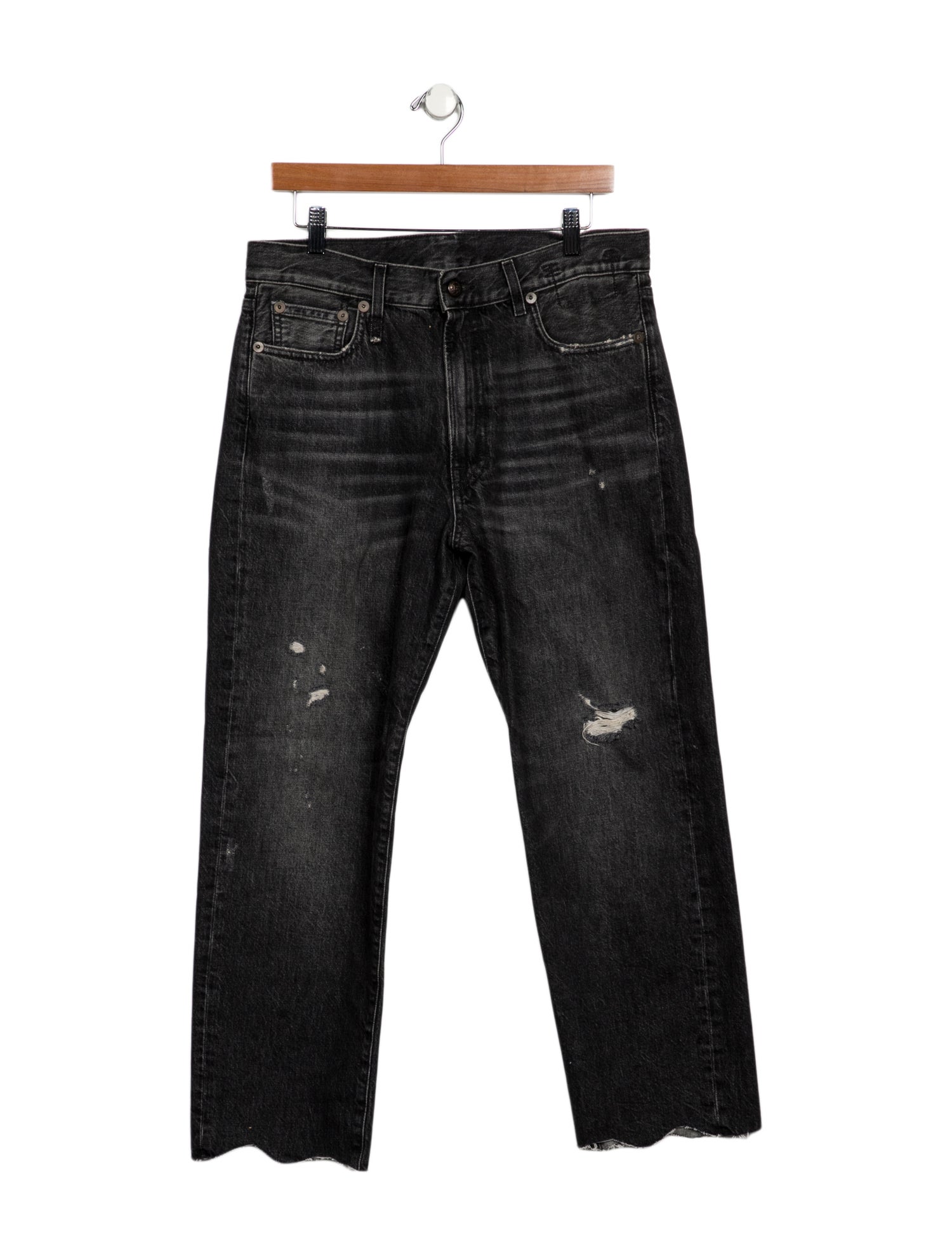 R13 High-Rise Straight Leg Jeans