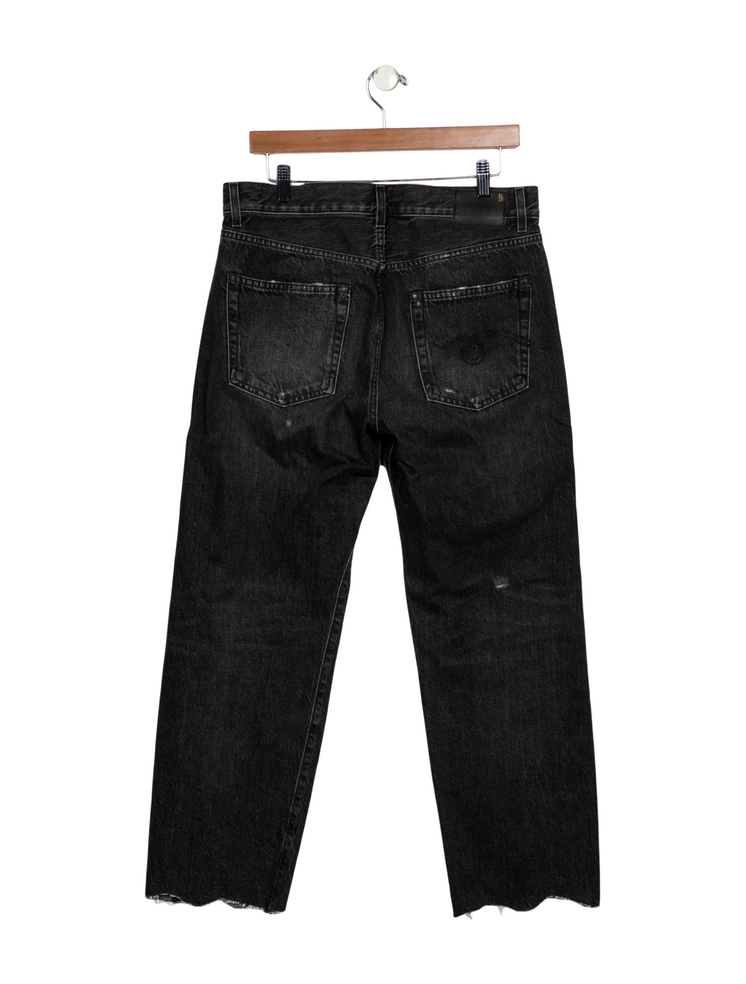 R13 High-Rise Straight Leg Jeans