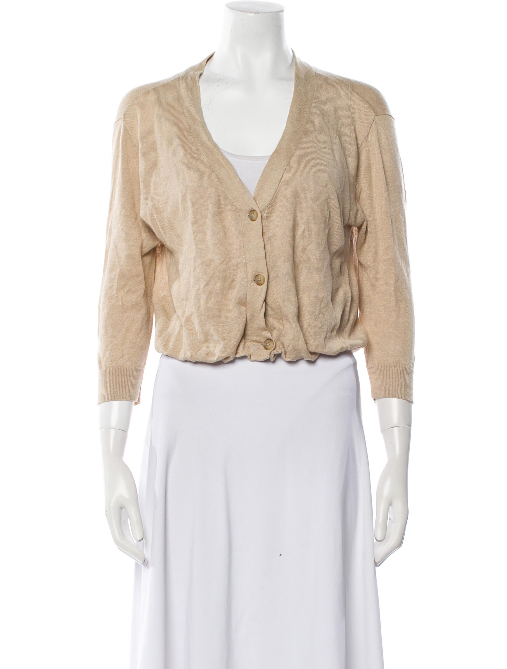 R13 Linen V-Neck Sweater