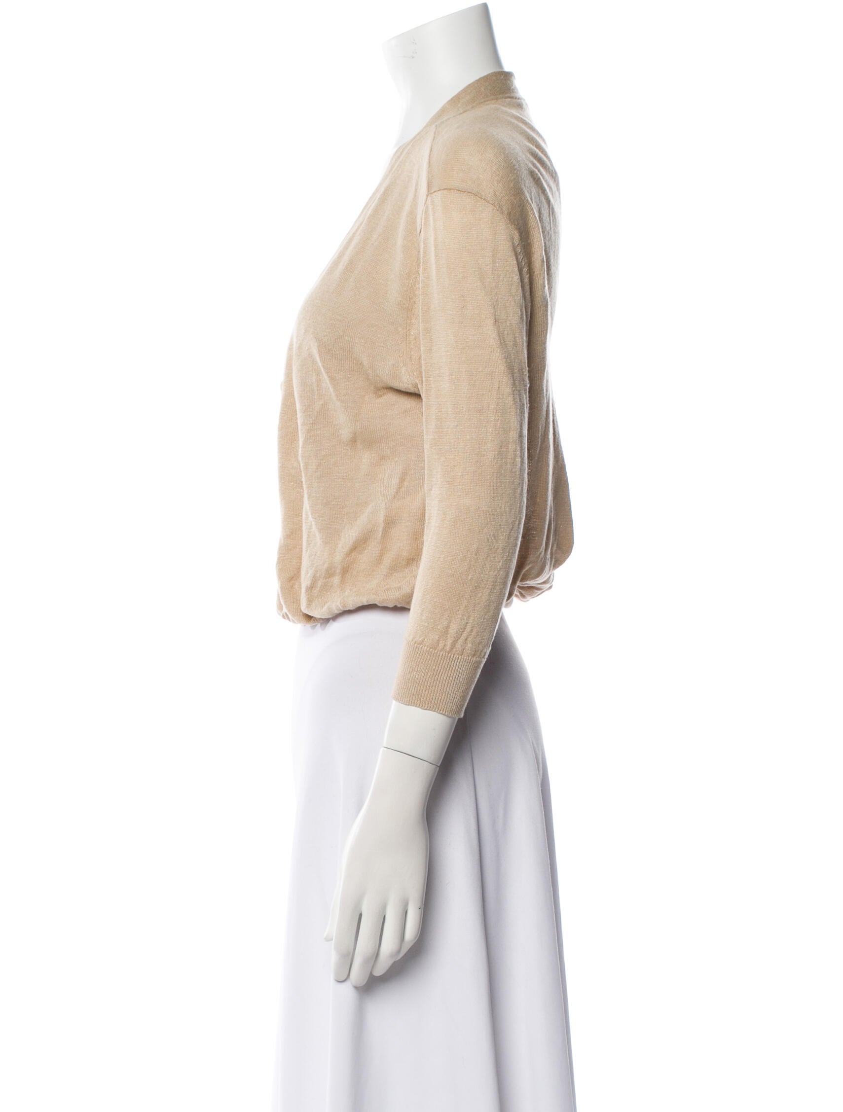 R13 Linen V-Neck Sweater