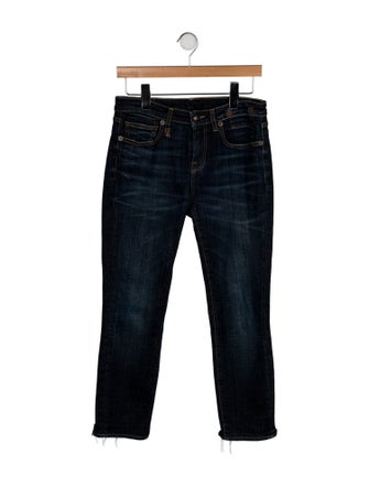 R13 Mid-Rise Straight Leg Jeans