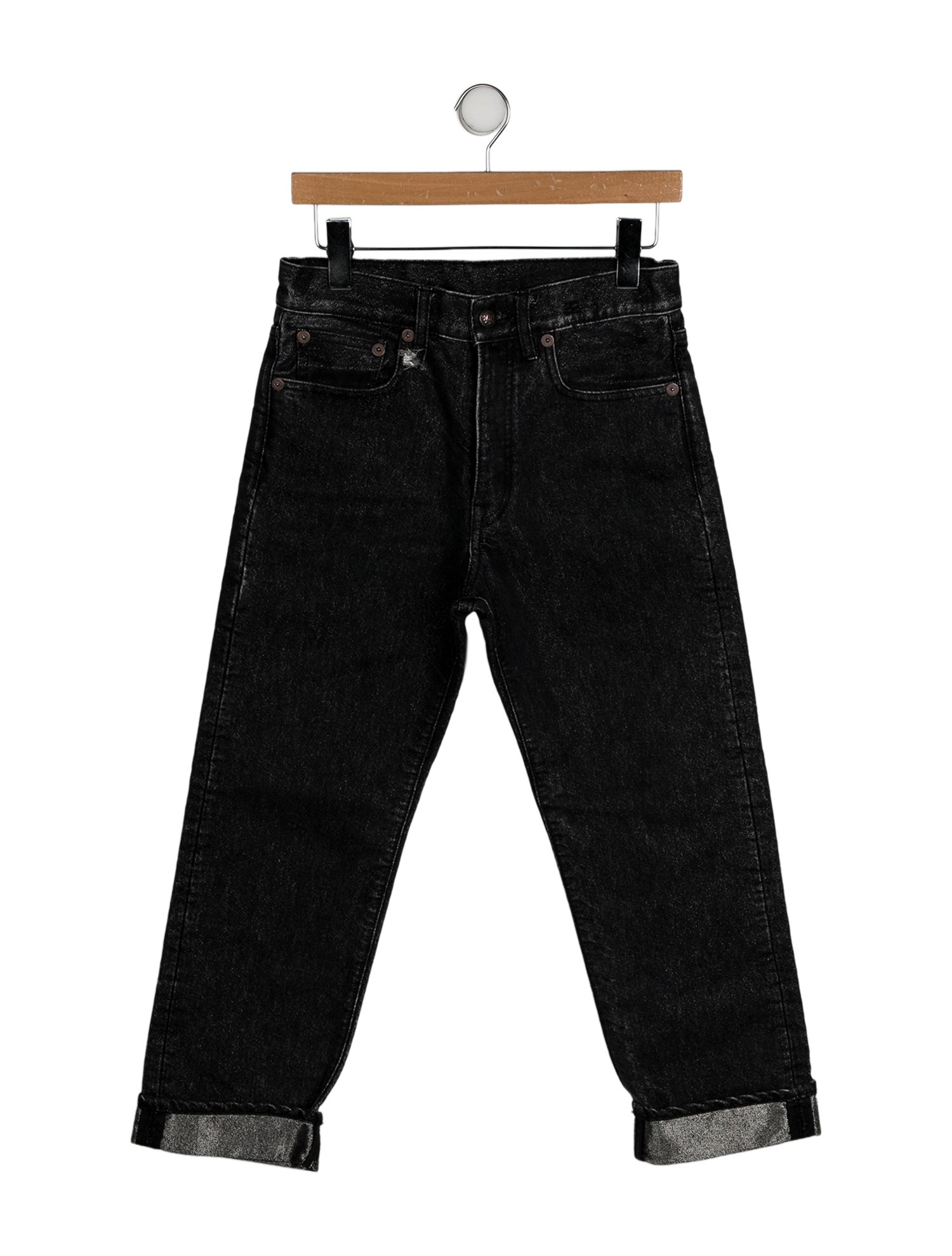R13 High-Rise Straight Leg Jeans