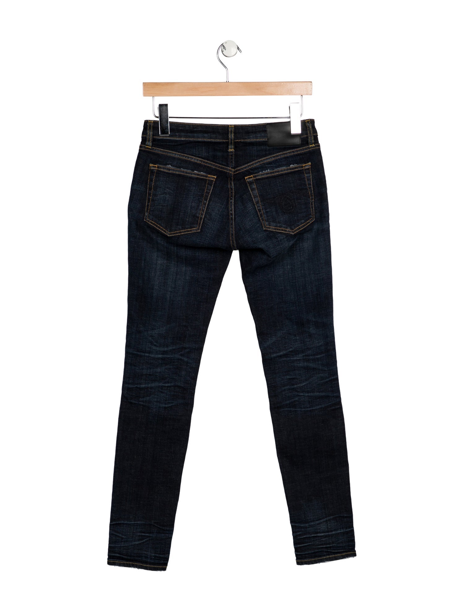R13 Low-Rise Skinny Leg Jeans