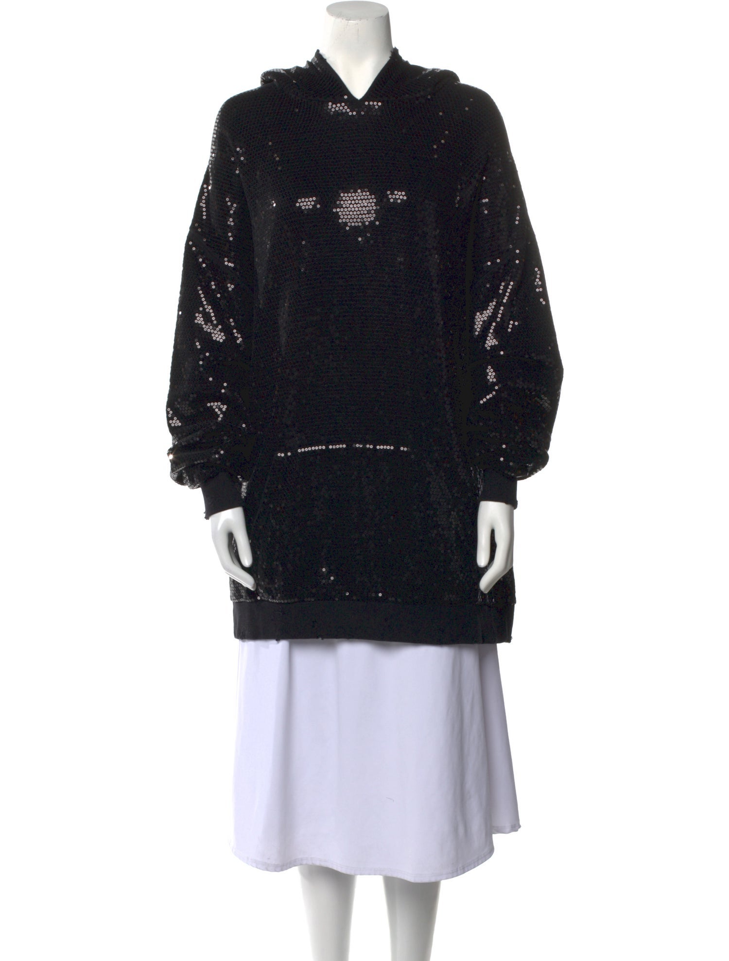 R13 Cowl Neck Long Sleeve Sweatshirt