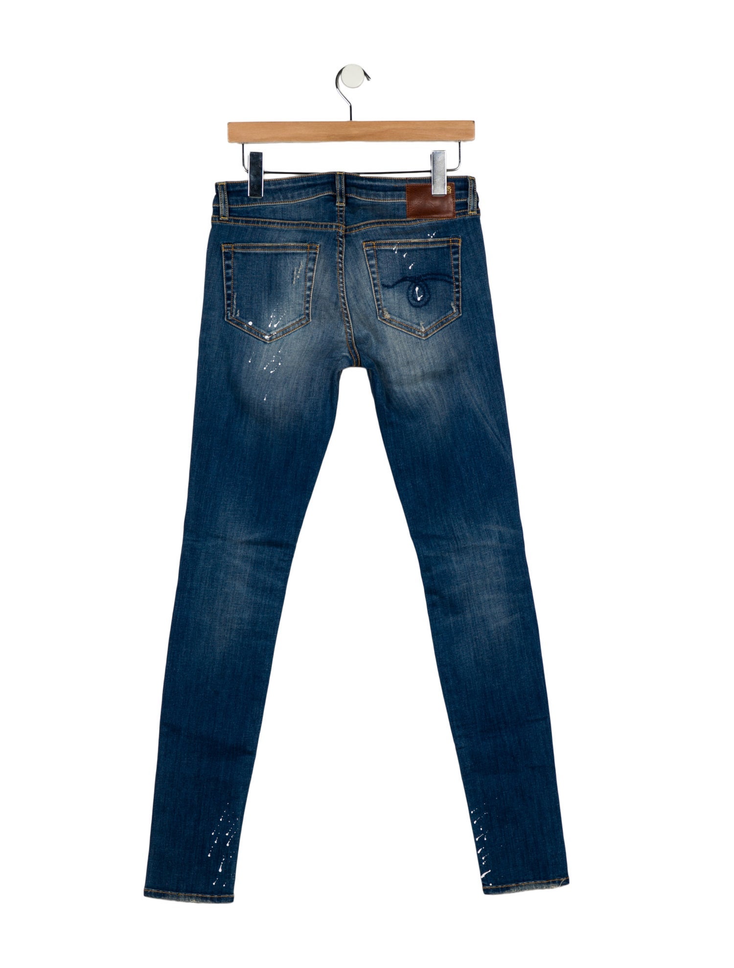 R13 Mid-Rise Skinny Leg Jeans
