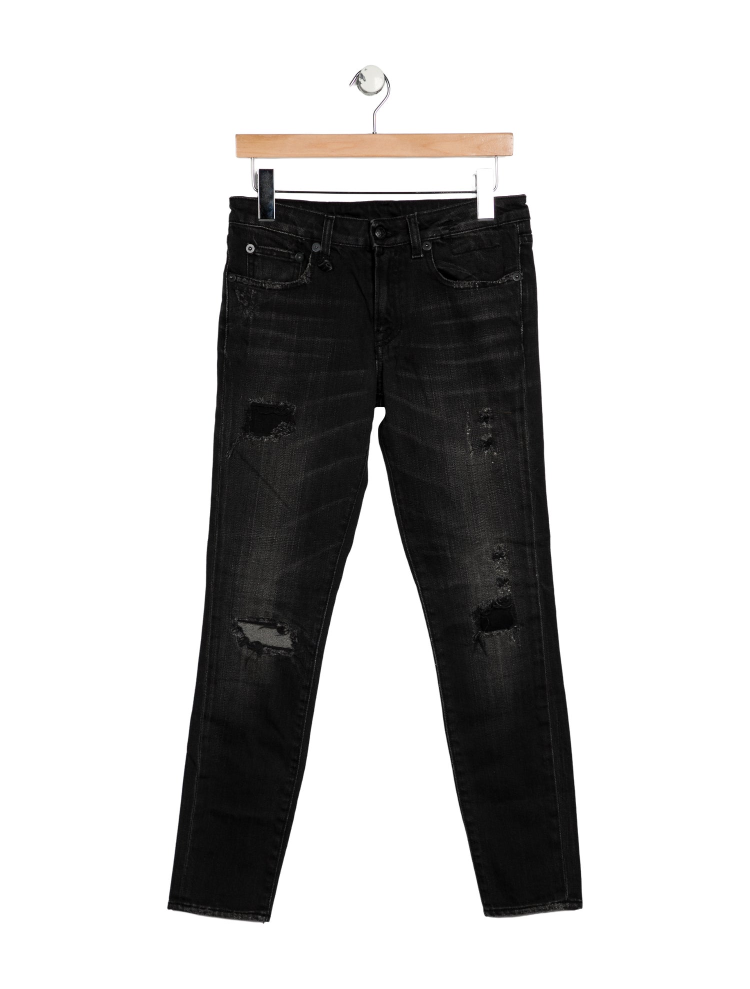 R13 Mid-Rise Skinny Leg Jeans