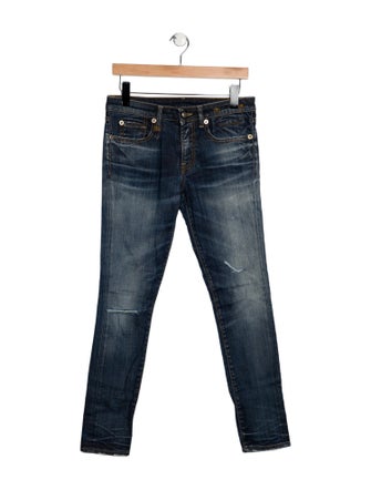 R13 Mid-Rise Skinny Leg Jeans
