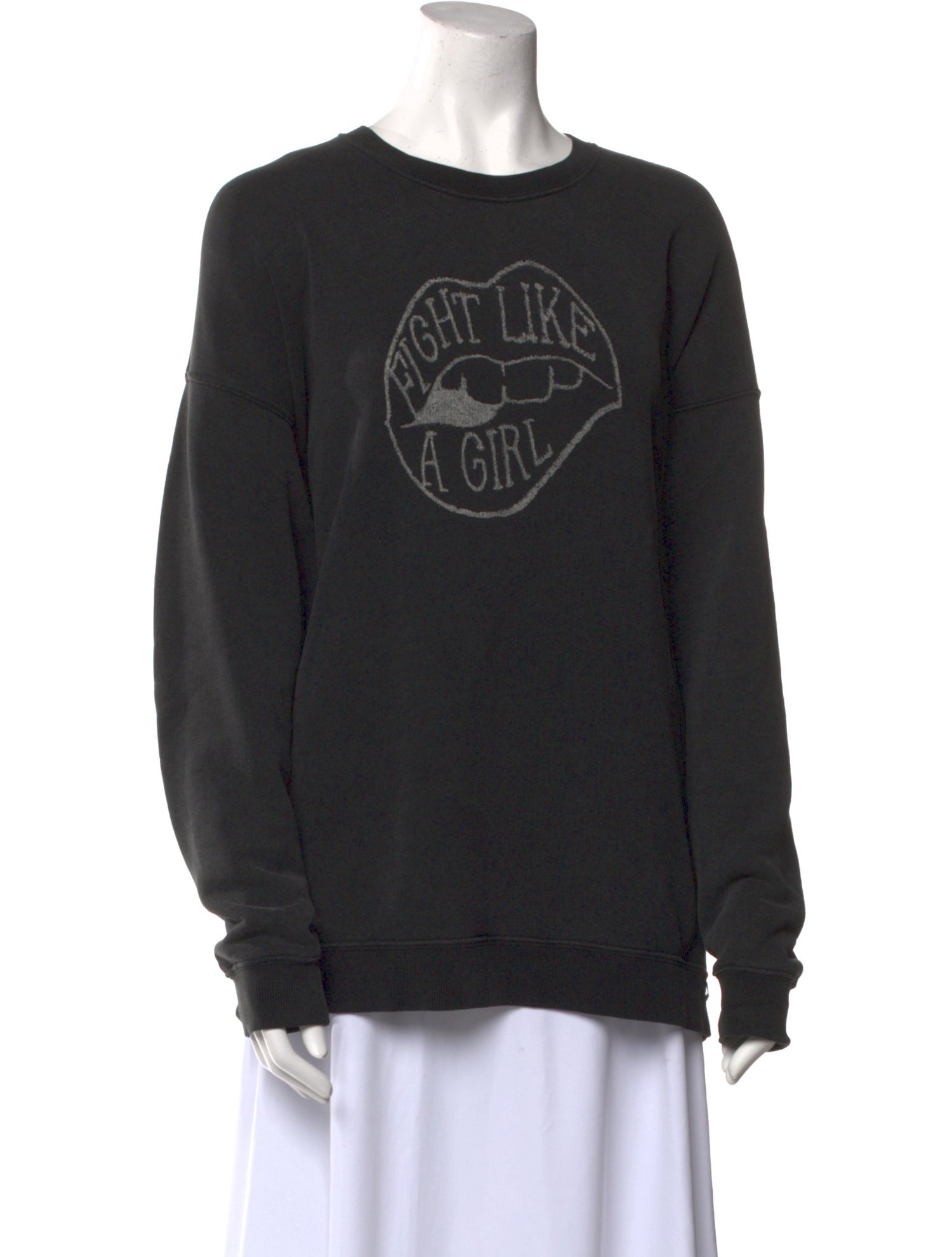 R13 Graphic Print Crew Neck Sweatshirt