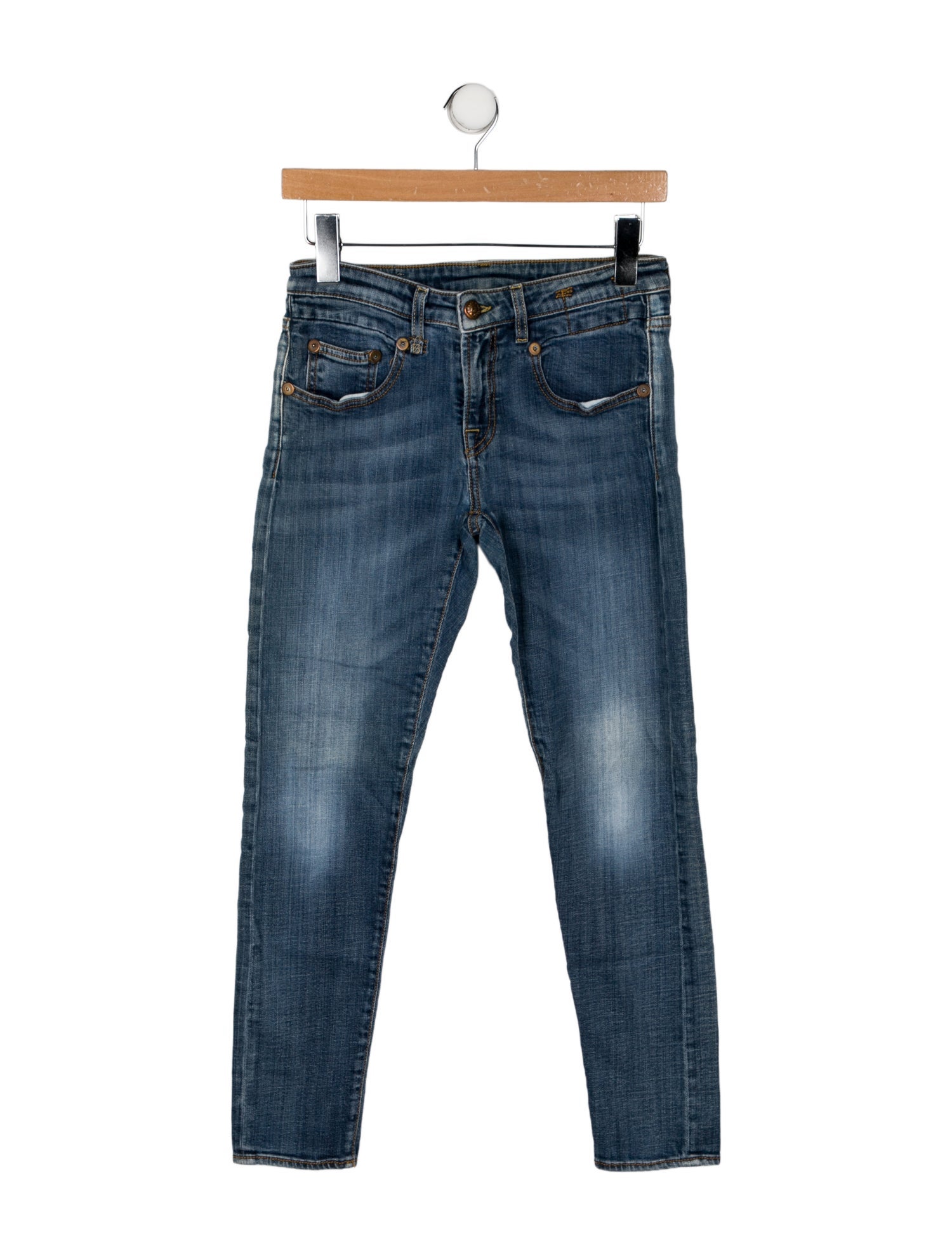 R13 Low-Rise Skinny Leg Jeans