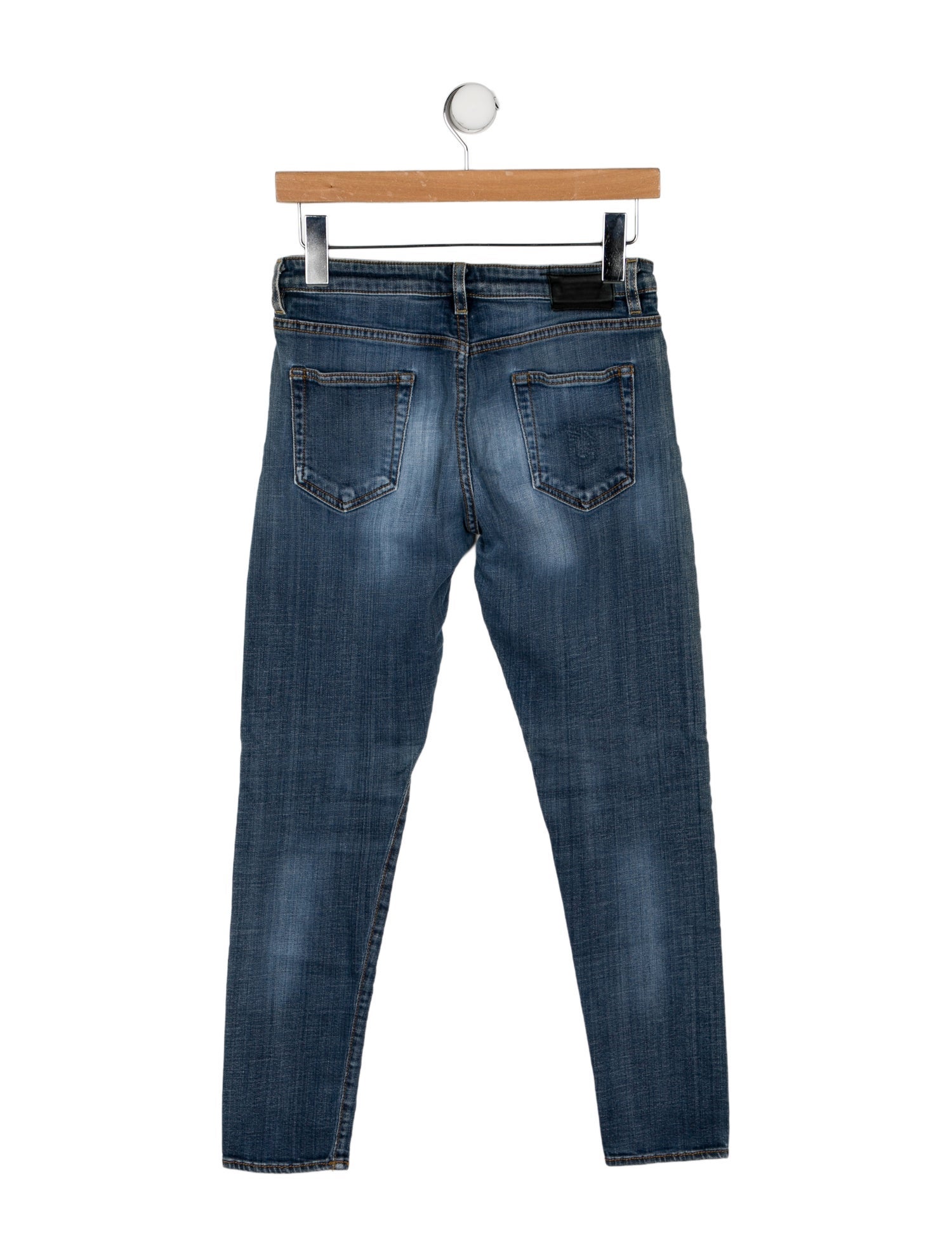 R13 Low-Rise Skinny Leg Jeans