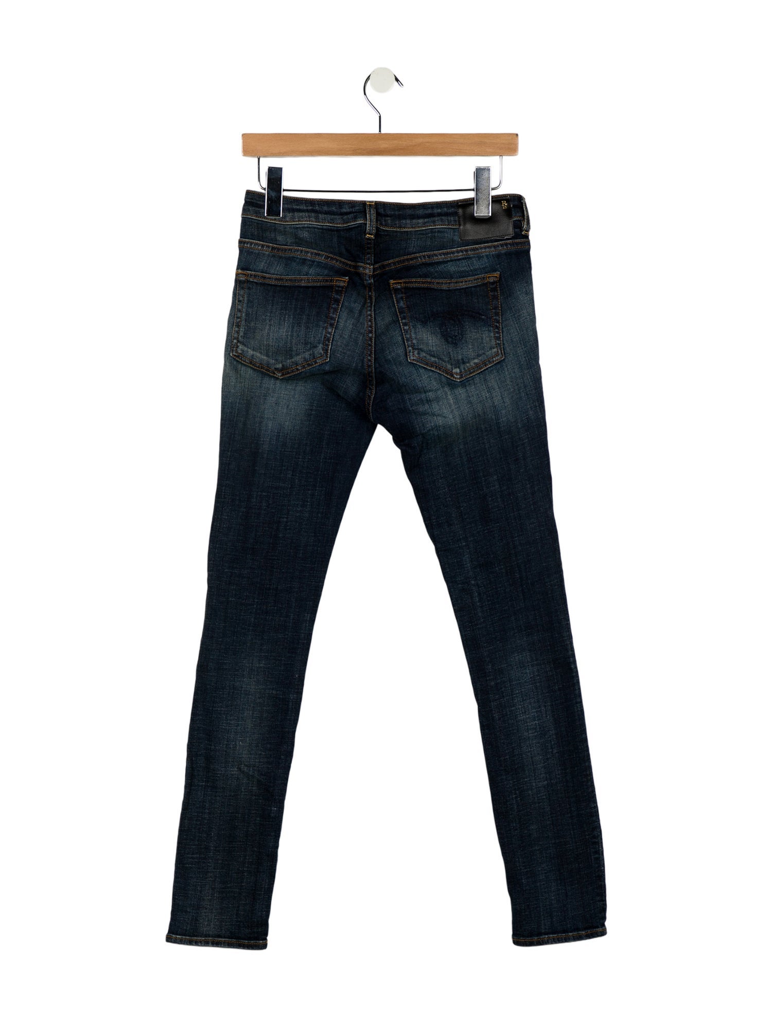 R13 Mid-Rise Skinny Leg Jeans