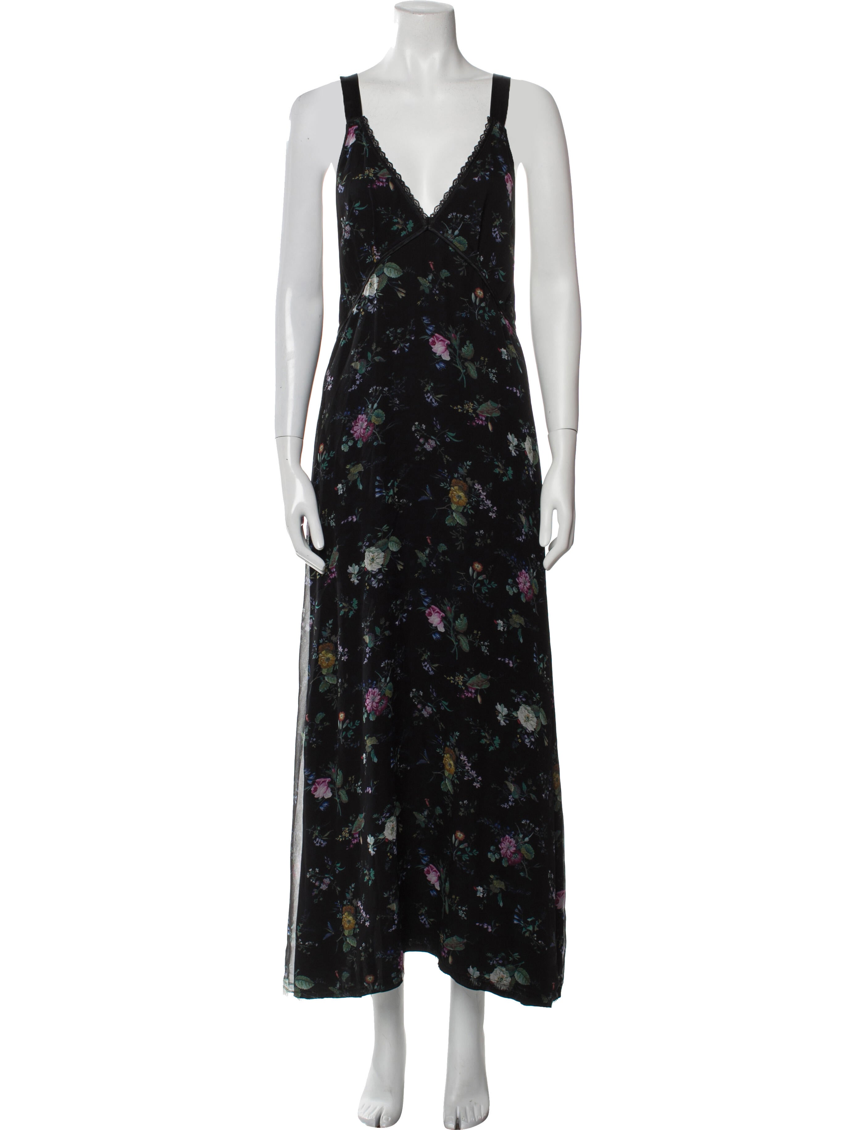 R13 Silk Long Dress