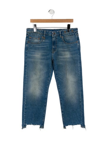 R13 Jeans Mid-Rise Straight Leg M