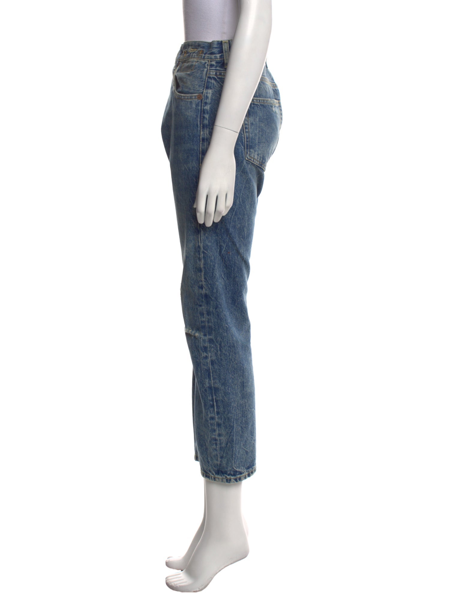 R13 High-Rise Straight Leg Jeans