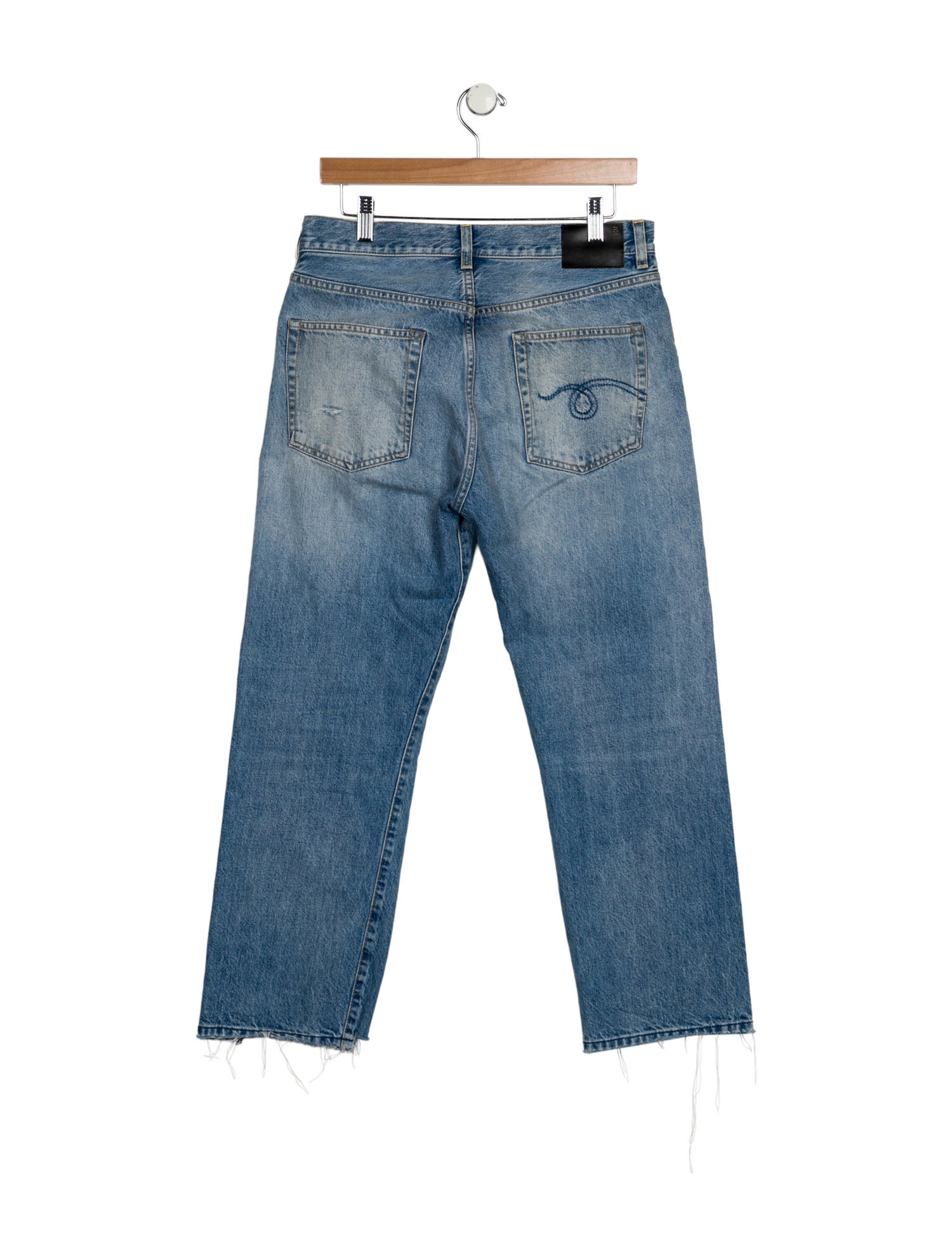 R13 High-Rise Straight Leg Jeans