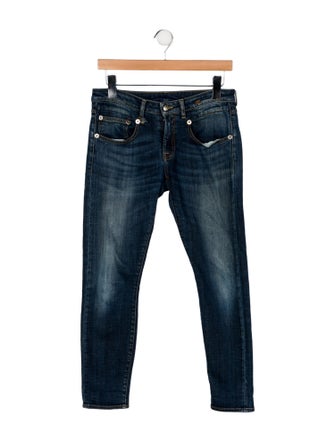R13 Low-Rise Skinny Leg Jeans