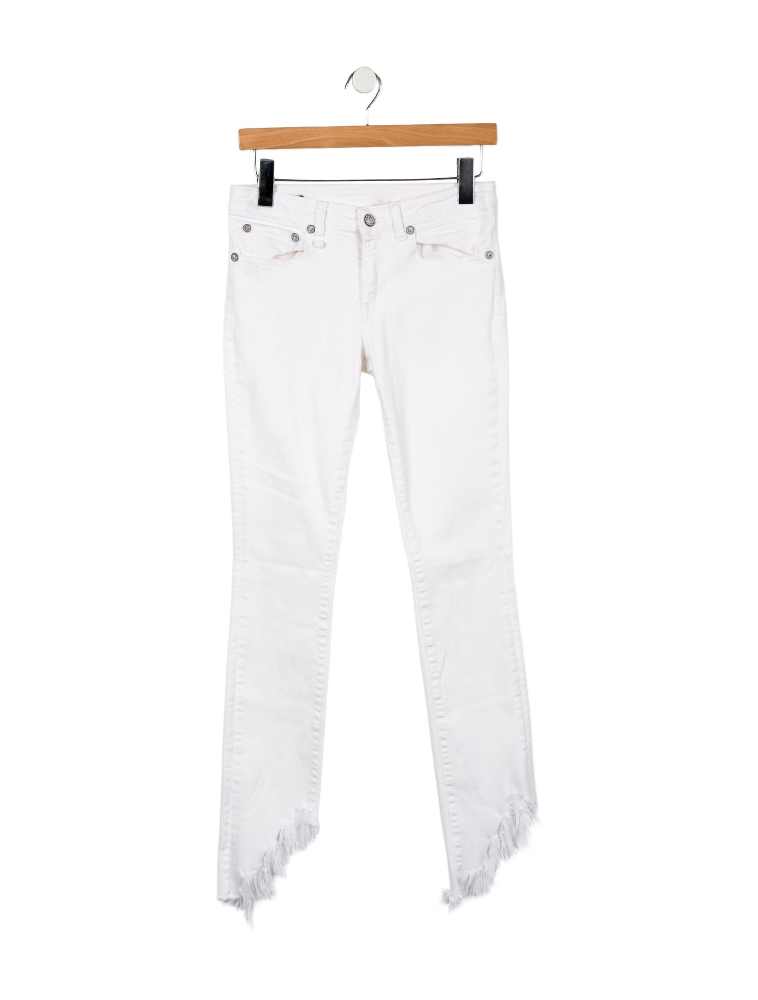 R13 Mid-Rise Straight Leg Jeans