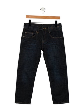 R13 Mid-Rise Straight Leg Jeans