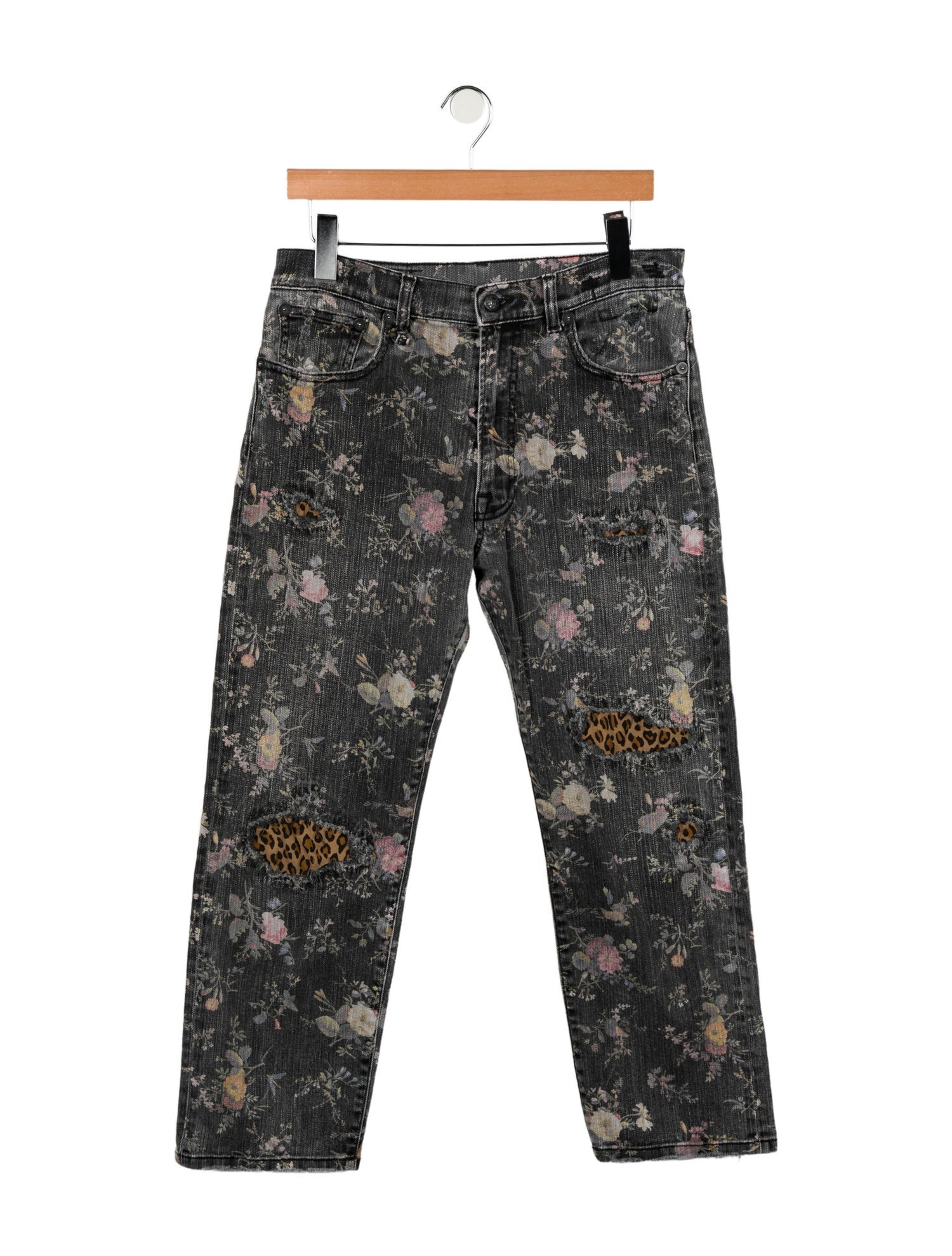 R13 Mid-Rise Wide Leg Jeans